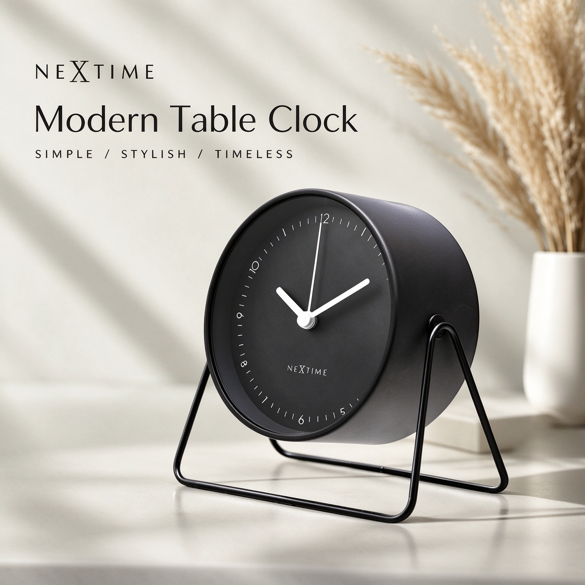 Modern Metal Table Clock