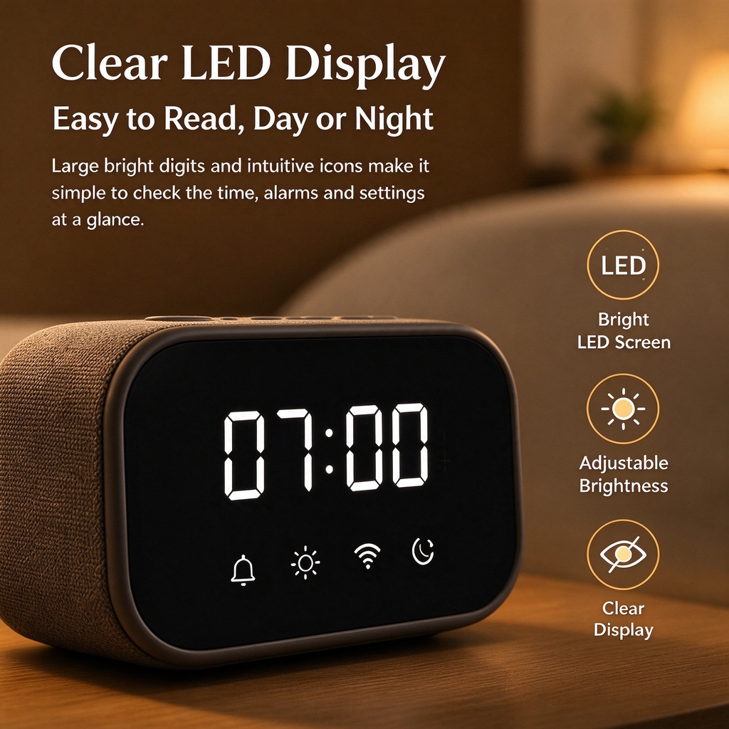 Smart LED Digital Alarm Clock