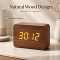Wooden LED Digital Alarm Clock